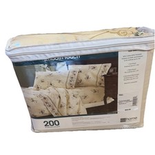 Vintage NOS JC Penney Full Size Sheet Set Tuscan Floral 90s 200 TC Cottage Core