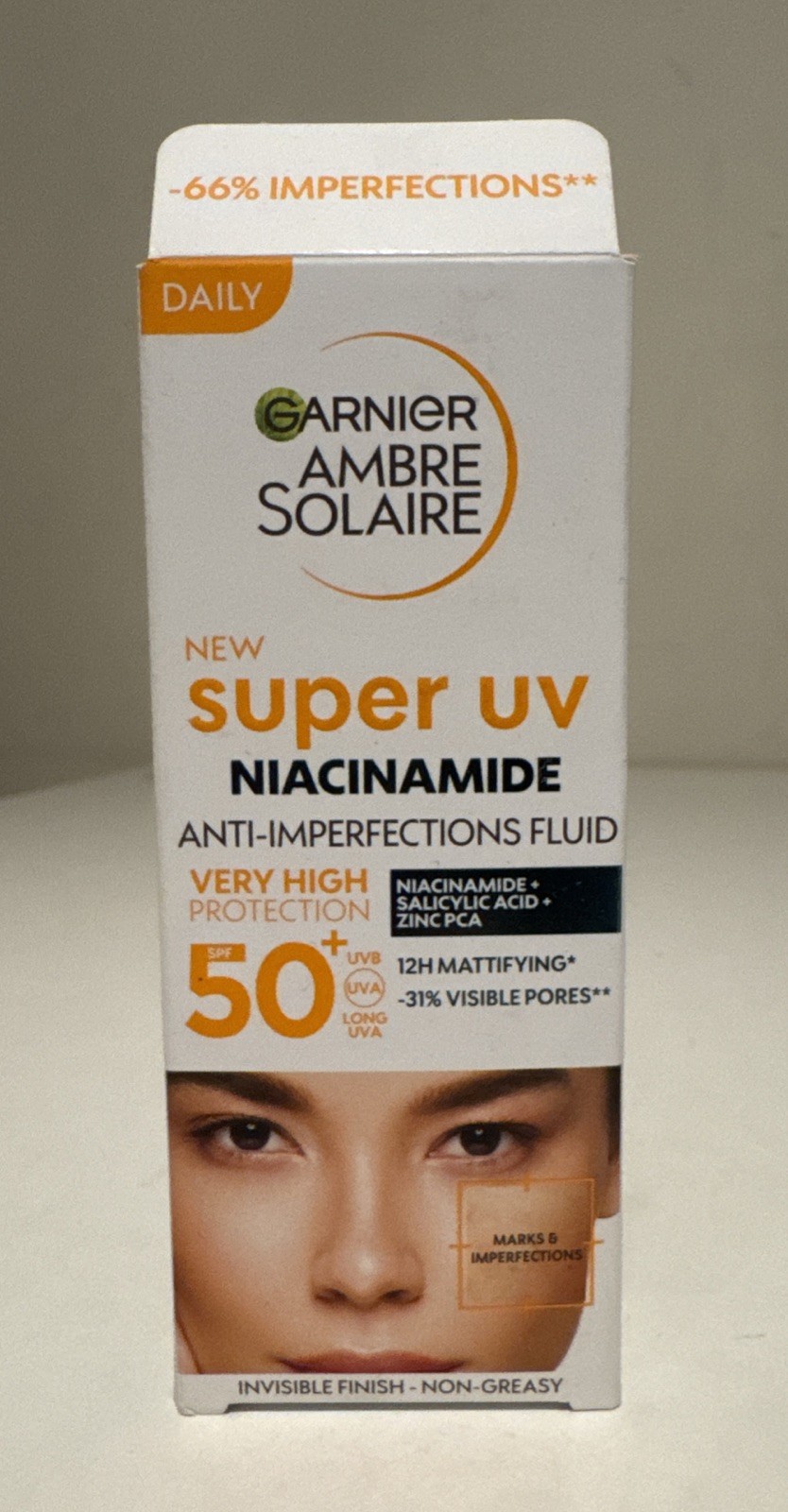 Garnier SUPER UV Niacinamide anti-imperfections fluid spf 50+ 40ml