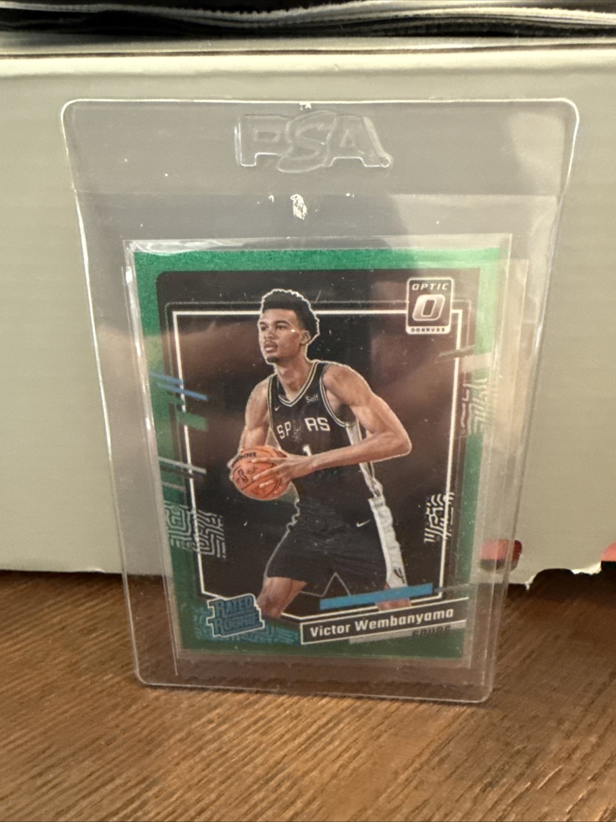 2023-24 Panini Donruss Optic - Rated Rookie Victor Wembanyama Green Glitter /77