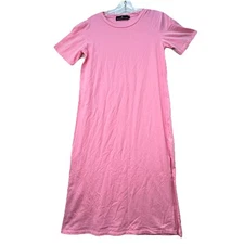 Pomander Place by Tuckernuck Women's Pink Gio Maxi T-Shirt Dress XS Shift Tee