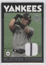 2021 Topps 1986 Topps Baseball Relics Black 186/199 Gleyber Torres #86R-GT 06z2