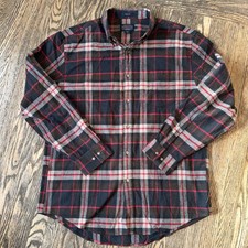 NEW Pendleton Men's Mason Shirt, Red Plaid, Large 100 Cotton