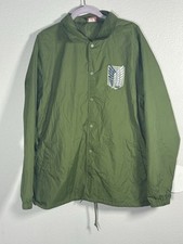 Attack on Titan Survey Corps Nylon Adulto Chaqueta de Pista Emblema Talla Grande