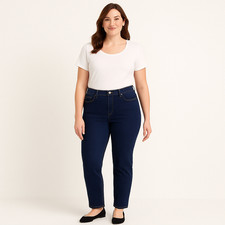 NWT Gloria Vanderbilt Amanda Classic Jeans   Portland Blue   Size 8 Average