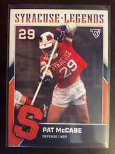 Pat McCabe TFL Syracuse Orangemen Lacrosse 1st Edition Legends Card #56