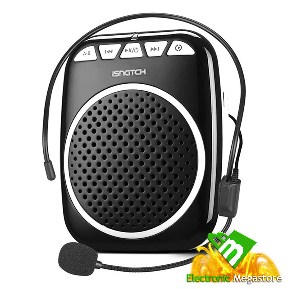 Amplificatore Voce Ricaricabile Microfono Archetto Guida Turistica 12W