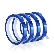 4 Rolls 10mm x33m 108ft Heat Tape for Sublimation,Blue High Temperature Heat...