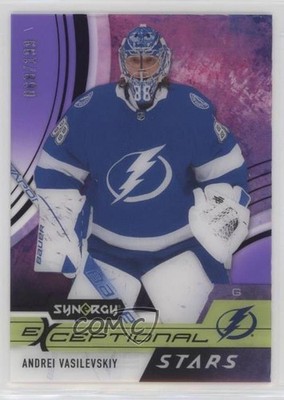 2021 Upper Deck Synergy Exceptional Stars Purple 68/199 Andrei Vasilevskiy u0h