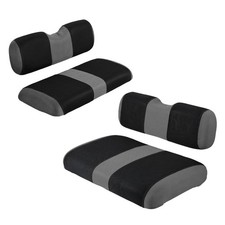 4 PCS Golf Cart Front  Rear Seat Covers for EZGO TXT/RXV Gray