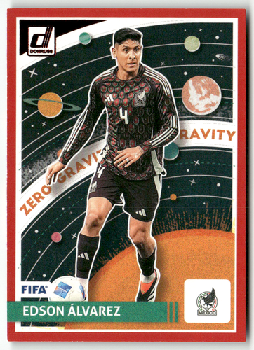 2024-25 Panini Donruss Football N° 23 Edson Alvarez Zero Gravity Rouge Parallèle