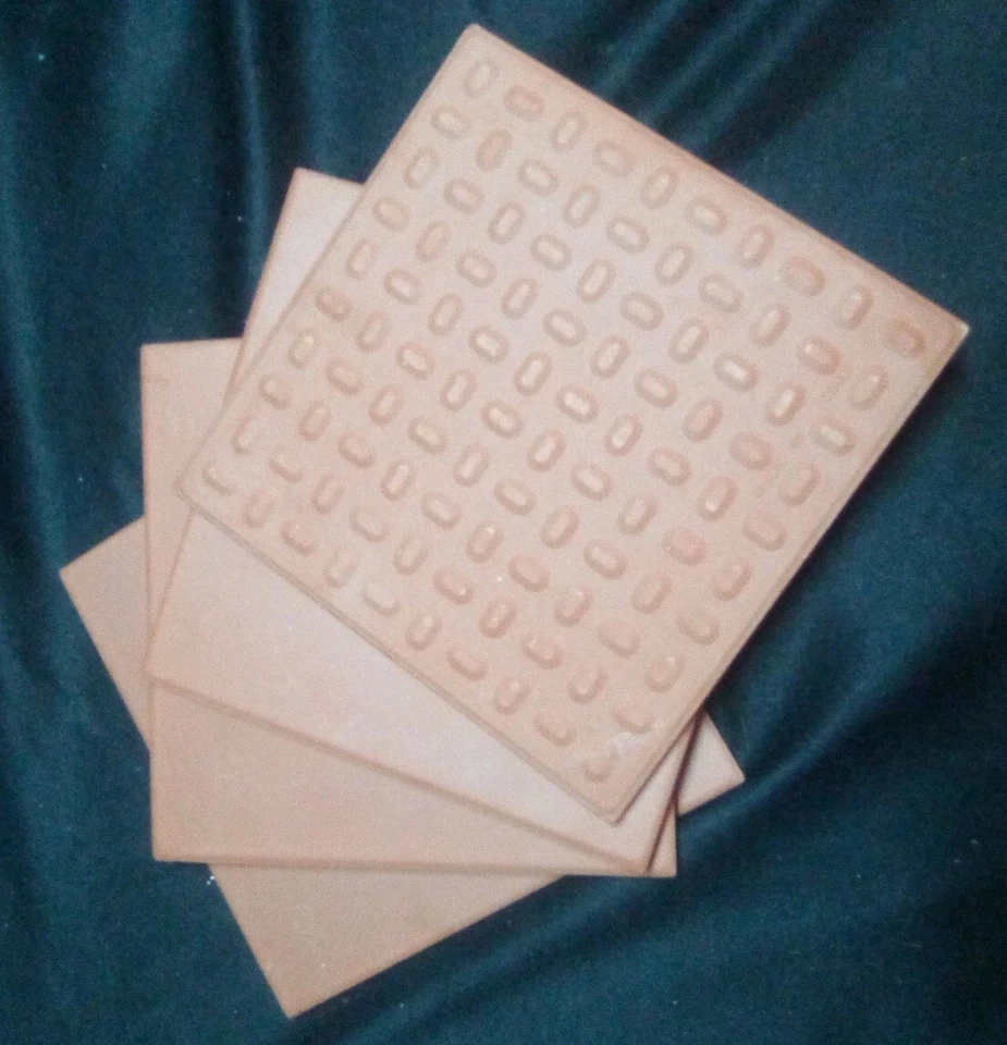 Pavimentadoras rojas cantera HECHAS EN ITALIANO 6 x 6 X. 25. (¡16 azulejos!) 4 pies cuadrados Foto 3 de 4