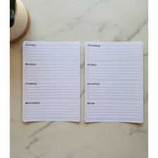 Weekly Two Page Undated Checklist Planner Stickers