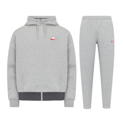 Nike Sportswear Men's Club Fleece Full Zip Hooded Tracksuit Set - Main Image