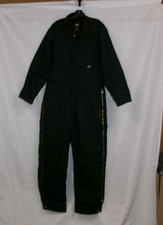 Dickies Men's Premium Insulated Duck Coveralls, Black, Large Short - USED
