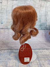 Kemper YVETTE Doll Wig Human Hair Size 6-7 AUBURN Long Curls Bangs