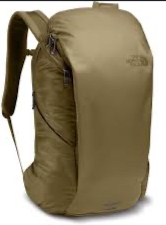 North Face Backpack KABAN Padded Pack Laptop Travel Bag Green READ