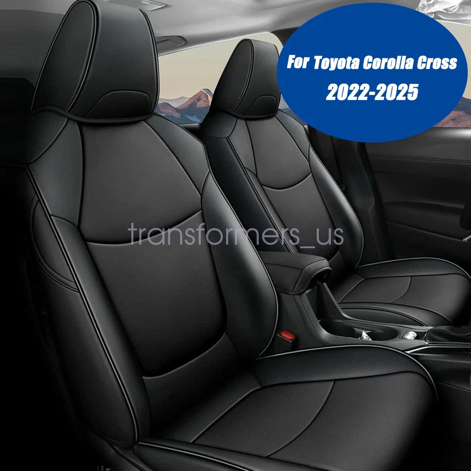 For 2022-2025 Toyota Corolla Cross Seat Covers Full Set Front & Rear Cushions Foto 2 de 4
