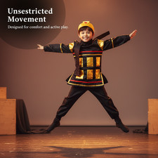 Kids Yue Fei General Folk Dance Performance Costume, for Children - for Stage