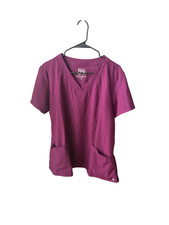 BARCO ONE   Women  s Racer Top, V-Neck Medical Scrub Top w/ 4 Pockets XL