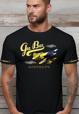 Granville Gee Bee R2 Air Racing Flieger T Shirt Flugsport Modelle Flugschau  12