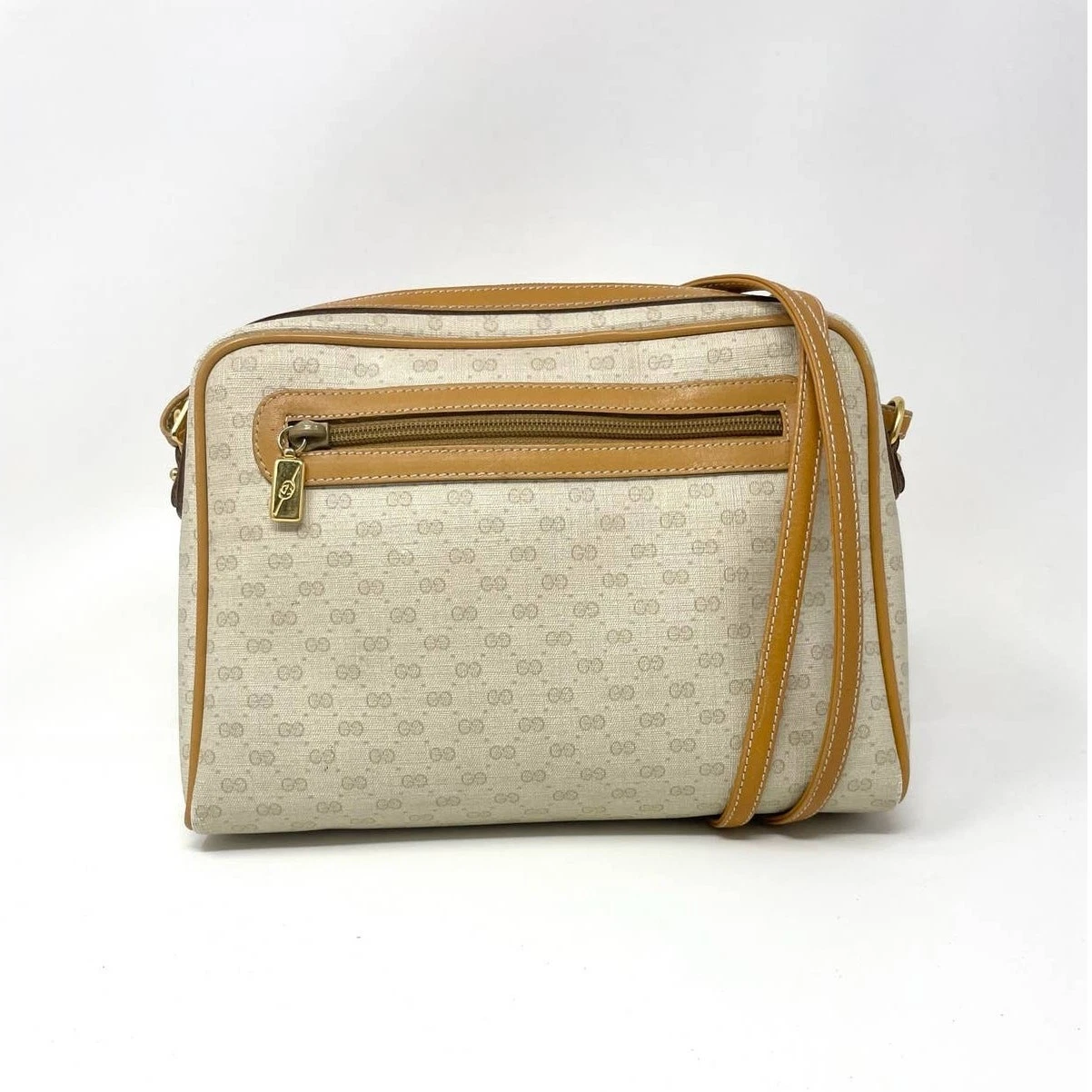 Borsa a tracolla Gucci Micro GG vintage monogramma tracolla rivestita tela pelle