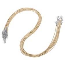 10pcs 24 Inch Waxed Necklace Cord 2mm for Jewelry Making,Khaki