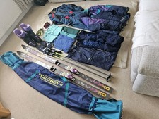 Complete Skiing Package Skis Boots Bag Poles Gloves Clothing Mask Etc