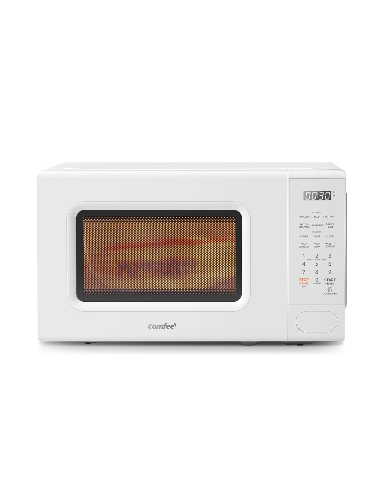 COMFEE CMO-C20M1WH Retro Microwave with 11 power levels, Fast Multi-stage Coo...