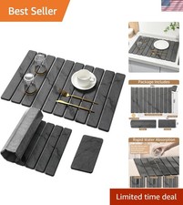Large Stone Dish Drying Mat for Kitchen Counter, Quick Dry Stone Dishes Mats,...