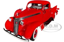 1937 STUDEBAKER COUPE EXPRESS PICKUP RED 1/18 DIECAST BY ROAD SIGNATURE 92458