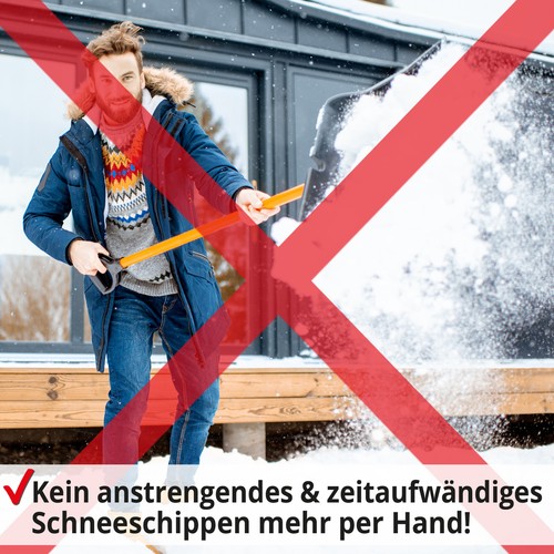 Schneefräse Benzin mit Antrieb 5,5 PS 61 cm Arbeitsbreite Schnee Schieber Räumer - Bild 9 von 10