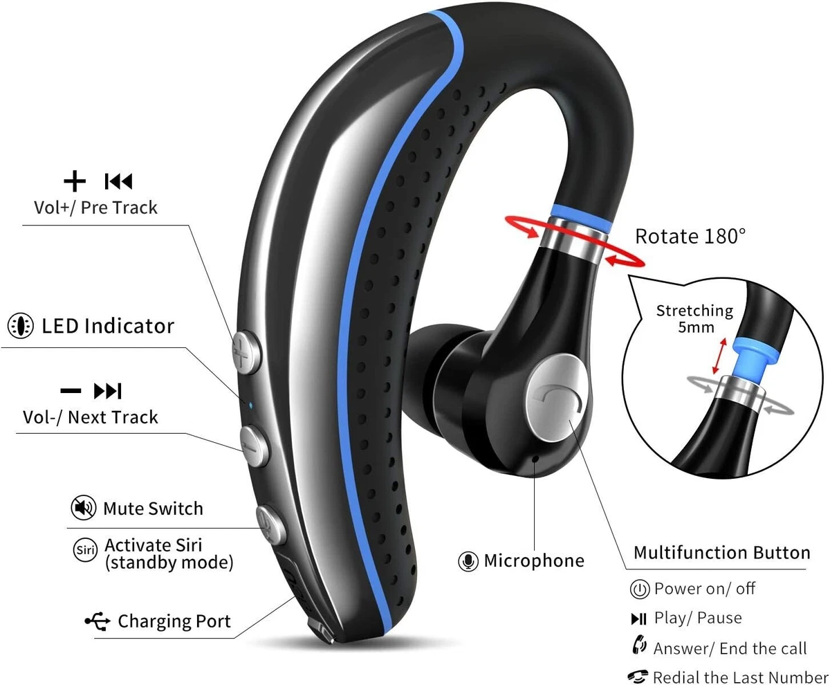 FIMITECH A8 V5.0 Bluetooth Headset Business Wireless Earpiece