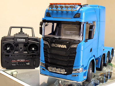 Built Tamiya R/C 1/14 Scania 770 S 8x4 + MFC-01 LED Light & Sound 2.4Ghz Futaba