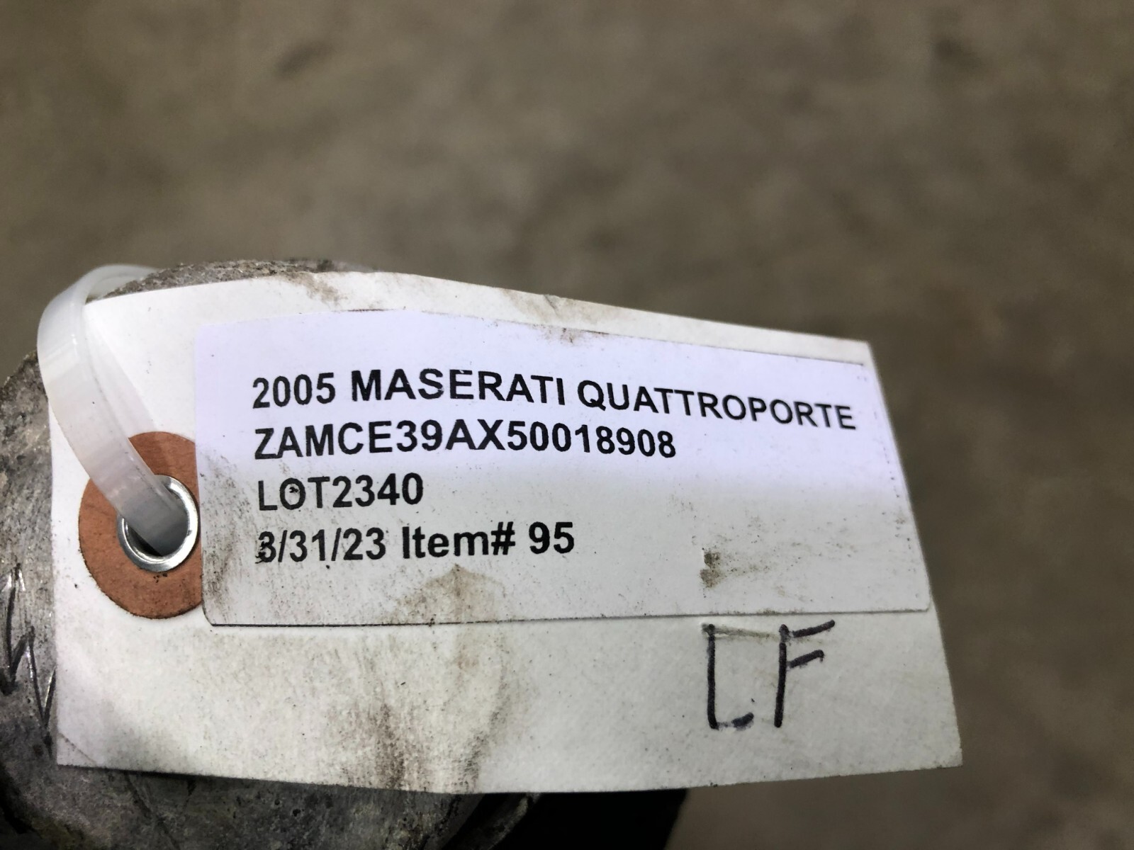 ⭐04-08 MASERATI QUATTROPORTE FRONT LEFT DRIVER SIDE UPPER CONTROL ARM LOT2340