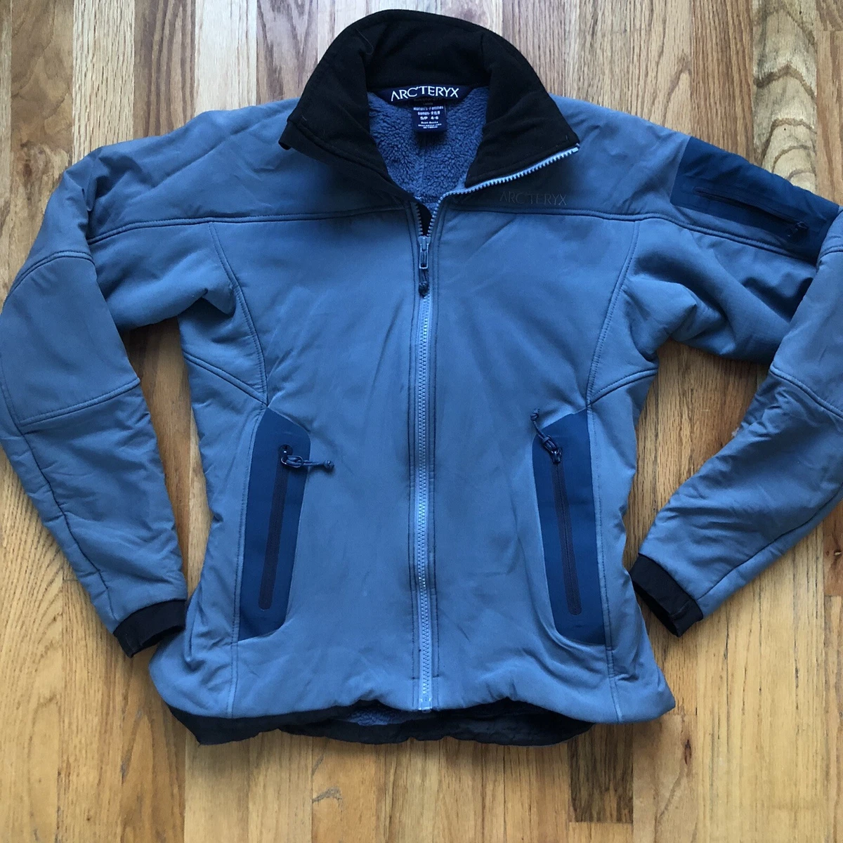 Women's Arc'teryx Easyrider Fleece Lined Polartec Blue Soft Shell Jacket Sz  S