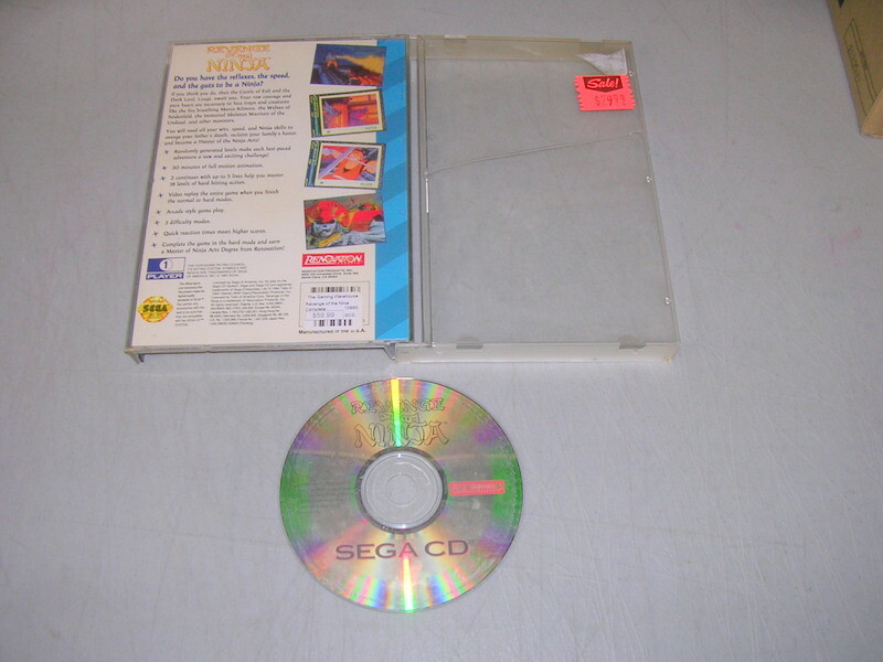 REVENGE OF THE NINJA (Sega CD) Game & Case, No Manual