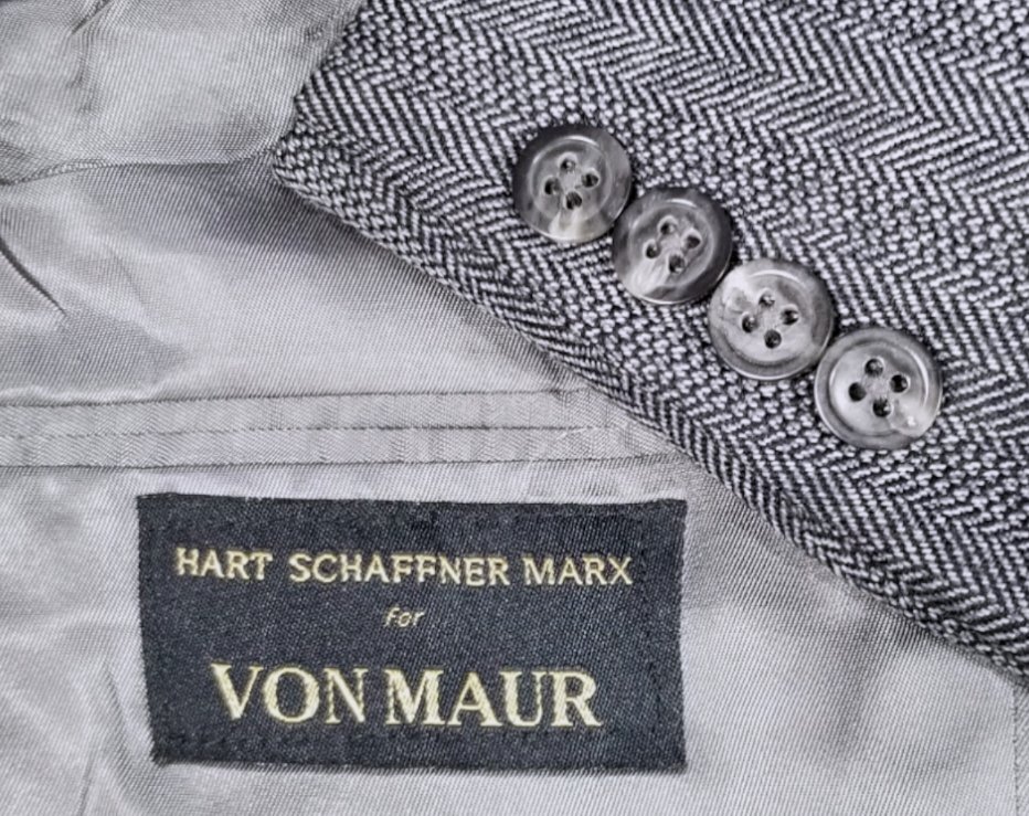 Hart Schaffner for Von Maur Gray Wool 