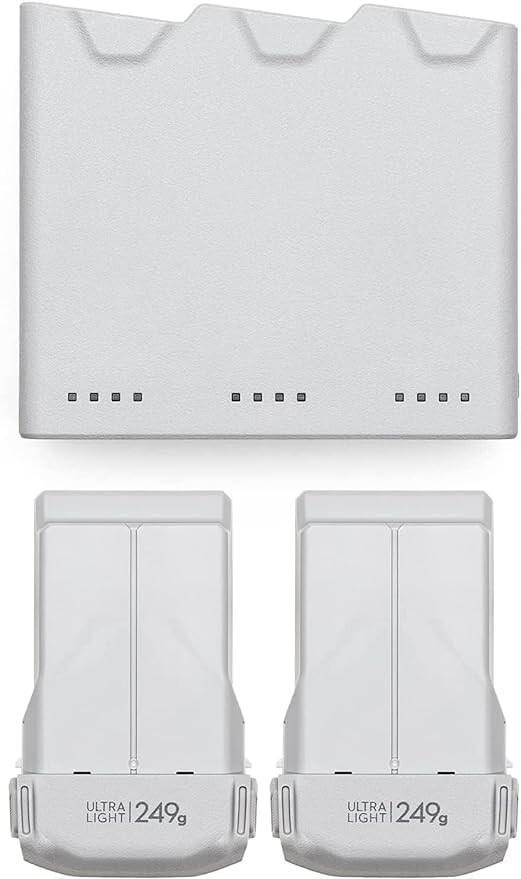 2X Pack 2590 mAh DJI Intelligent Flight Battery and Charging hub for Mini 4 Pro