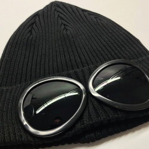 Goggle Mens Beanie Knitted Woolly 