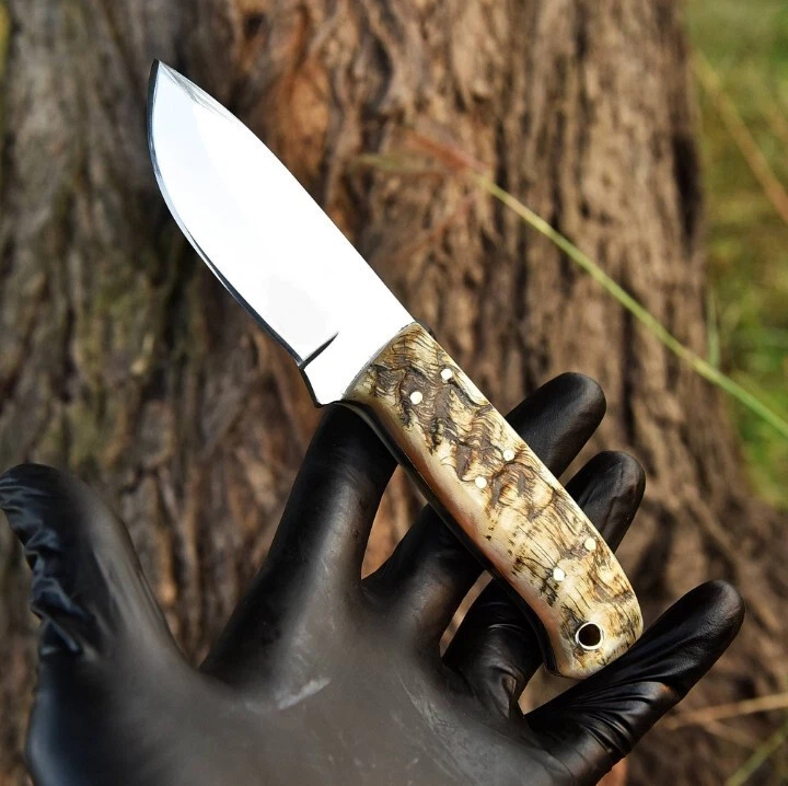 Cuchillo de hoja fija vintage con mango Ram EE. UU. | Lote de cuchillos | Afilador de cuchillos | Exterior Foto 2 de 4