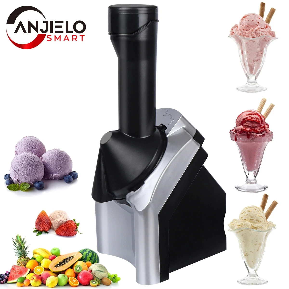 Fruit Ice Cream Frozen Yogurt Machine Modern Frozen Dessert Maker for Homes