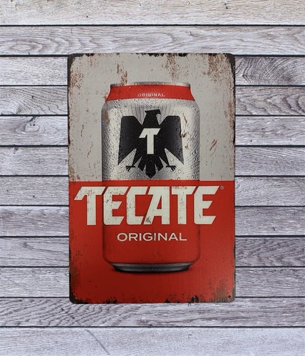 Tecate Beer Vintage Style Tin Bar Sign Poster Man Cave Collectible New