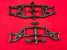 TEAM ASSOCIATED RC10DS front + rear SUSPENSION ARMS set a-arms BLACK