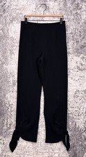 New Cinq A Sept Pants 6 Womens Nuluu Black Cropped Tie Ankle