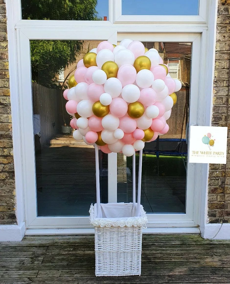 Air balloon theme baby shower sales