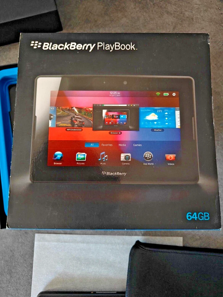 BlackBerry Playbook Tablet 64GB Nuovo Mai Usato P100 Vintage - Immagine 2 di 4