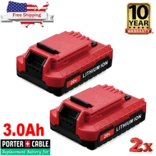 2Pack For Porter Cable PCC681L 20 VOLT 20V MAX 3Ah Lithium-Ion Battery PCC685L
