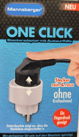 One Touch Click Tap Steckdosenadapter Mit Auswurfhilfe FüR Schukosteckdosen 230V