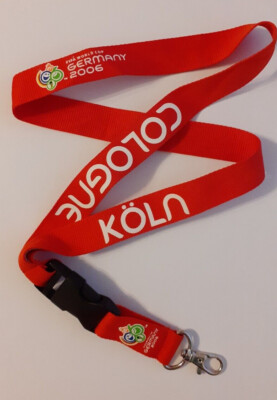  Schlüsselband FIFA World CUP Germany 2006 Köln Fußball Neu Unbenutzt! Original