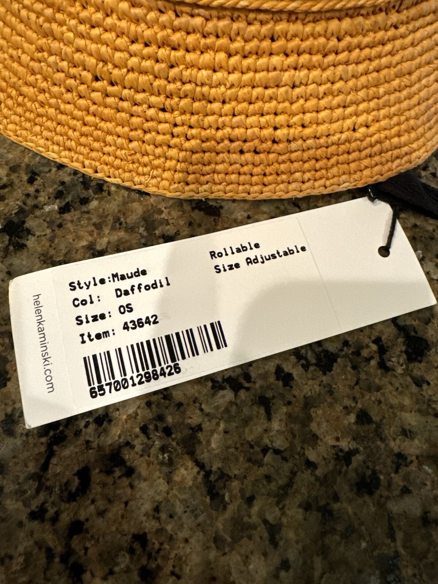 Helen Kaminski Maude Bucket Hat Daffodil 43642 Rollable Size Adjustable Summer s-l400.jpg main image 4